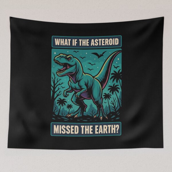 Item preview, What If the Asteroid Missed? Prehistoric Sci-Fi Fantasy designed and sold by digijob.
