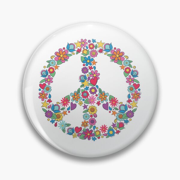 Item preview, Flower Power Peace Symbol - Nuclear Disarmament designed and sold by the-grindilkin.