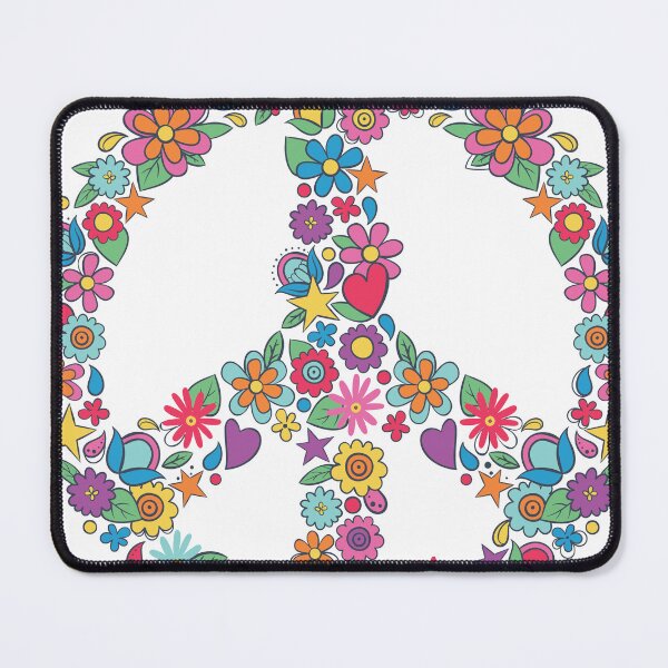 Item preview, Flower Power Peace Symbol - Nuclear Disarmament designed and sold by the-grindilkin.