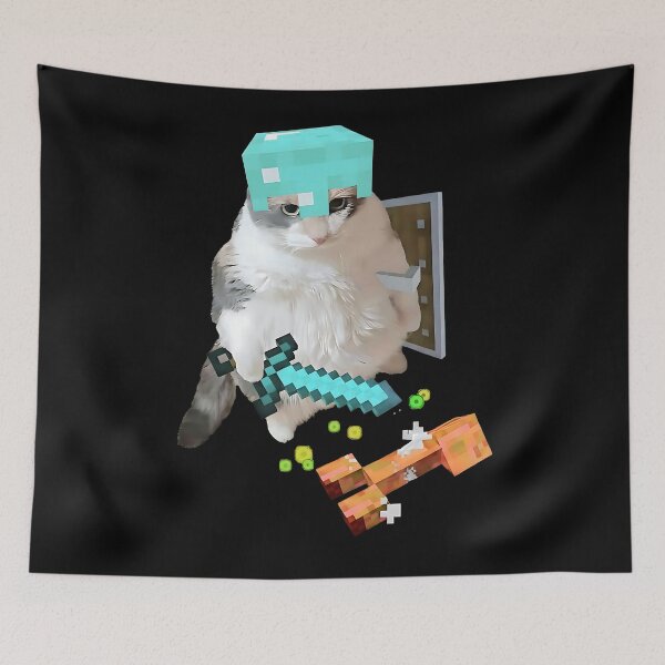 Item preview, Diamond Armor Cat Creeper Gamer T-Shirt, Funny Mine Crafts Tee designed and sold by thudoando.