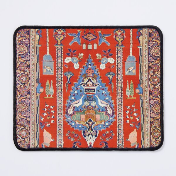 Item preview, Antique Persian Kashan Rug designed and sold by Vicky Brago-Mitchell®.