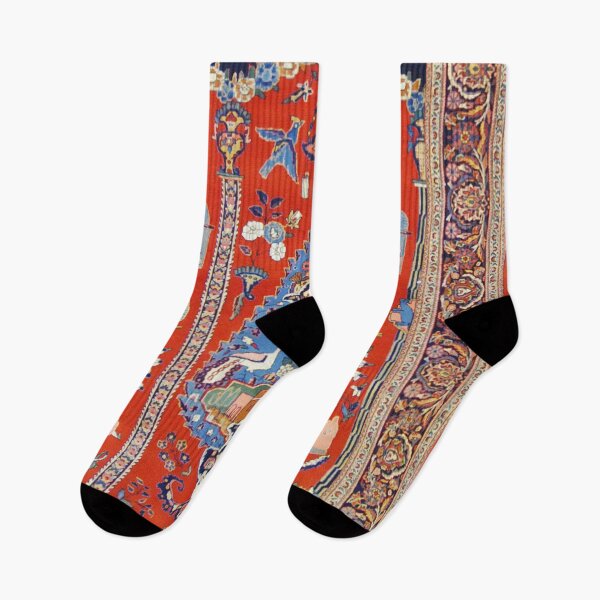 Item preview, Antique Persian Kashan Rug designed and sold by Vicky Brago-Mitchell®.