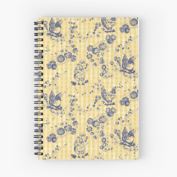 Item preview, Butter Cream Chicken Chinoiserie on Vintage Feed Sack Gingham designed and sold by LoveAlways-AEP.