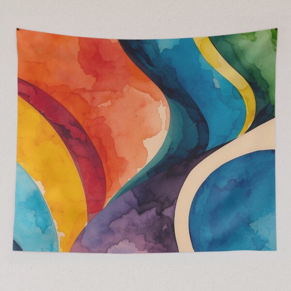 Item preview, Bold Colorwave Abstract designed and sold by Harmonic_Layers.