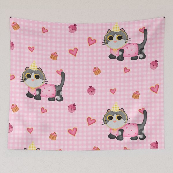 Item preview, Pattern plaid cat designed and sold by Puifai2489.