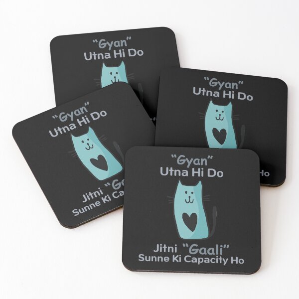 Item preview, Funny Sarcastic HINDI Typography – Quirky Desi Quote Design VER15 designed and sold by mndesignworx.