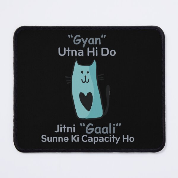 Item preview, Funny Sarcastic HINDI Typography – Quirky Desi Quote Design VER15 designed and sold by mndesignworx.