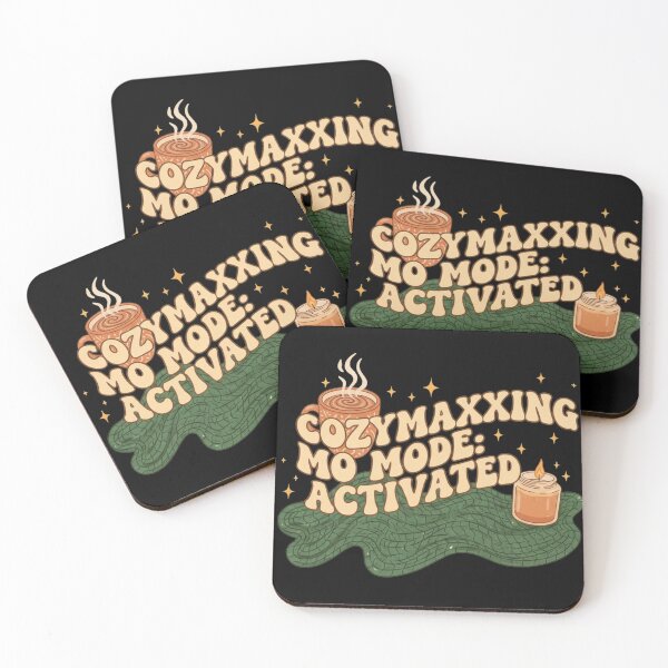 Item preview, Cozymaxxing Mode Activated TikTok Trend Sticker - Cozy Self Care Mental Health Rest Gift designed and sold by RealVibeVault.
