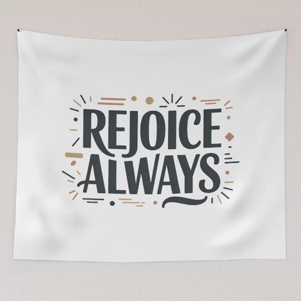Item preview, Cute Bible Verse, Rejoice Always designed and sold by graphic-genie.