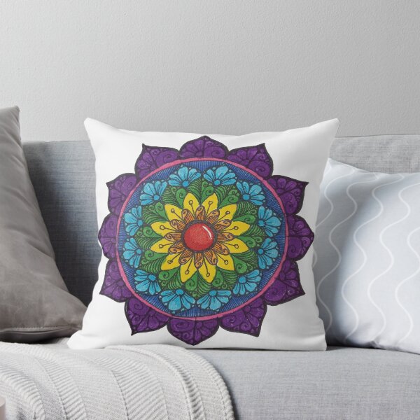 Item preview, blue hues mandala designed and sold by Goozeling.