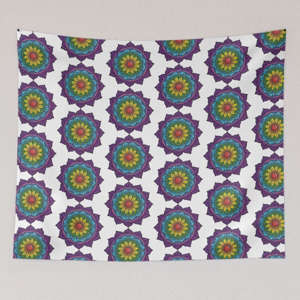 Item preview, blue hues mandala designed and sold by Goozeling.