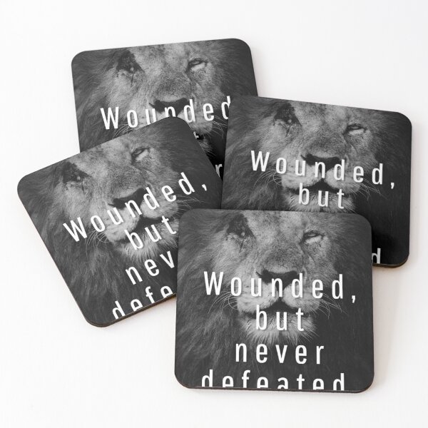 Item preview, "Wounded, but never defeated." designed and sold by Abstract  Aura art.