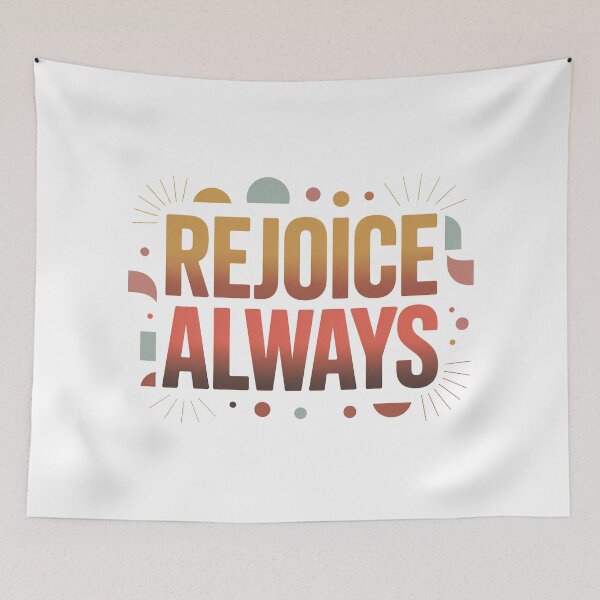 Item preview, Cute Bible Verse, Rejoice Always designed and sold by graphic-genie.