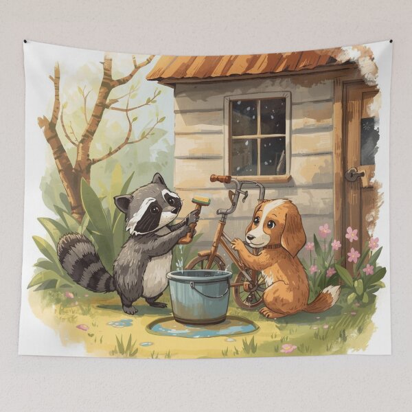 Item preview, Valentine’s Early Spring • Cleaning Up Together designed and sold by WildlifeWhimsy.