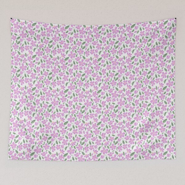 Item preview, lilac scribble flower pattern designed and sold by LKL-Designs.
