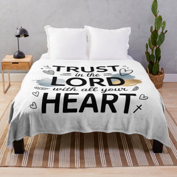 Item preview, Cute Bible Verse, Trust In The Lord With All Your Heart designed and sold by graphic-genie.