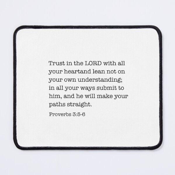 Item preview, proverbs 3:5-6 Trust in the LORD designed and sold by corbrand.