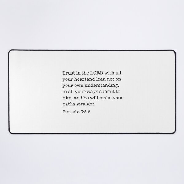 Item preview, proverbs 3:5-6 Trust in the LORD designed and sold by corbrand.