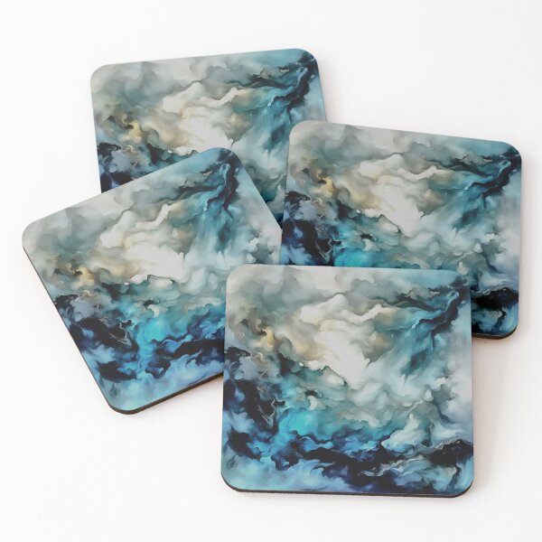 Item preview, Storm Clouds and Ocean Currents Abstract Art designed and sold by taiche.