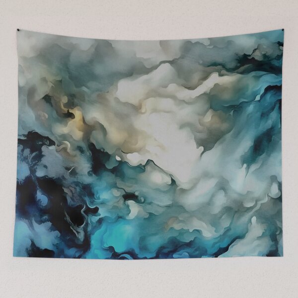 Item preview, Storm Clouds and Ocean Currents Abstract Art designed and sold by taiche.