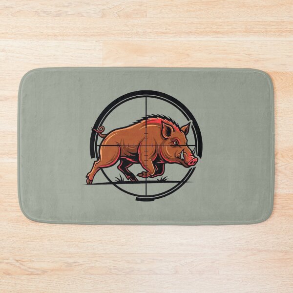 Item preview, Wild Boar Hunting Crosshairs Scoped Wildlife Art designed and sold by KiwiRider.