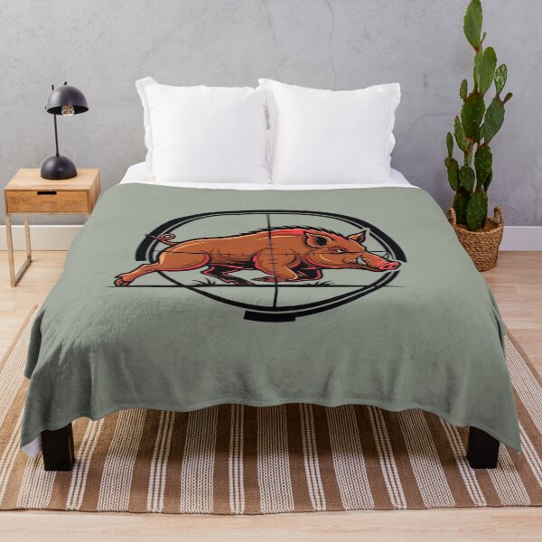 Item preview, Wild Boar Hunting Crosshairs Scoped Wildlife Art designed and sold by KiwiRider.