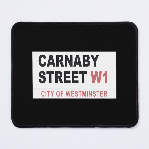 Item preview, Carnaby Street W1 City Of Westminster Sign, Merch By Amazon, Redbubble, Teepublic, Limited Edition, designed and sold by OddlyUpliftings.