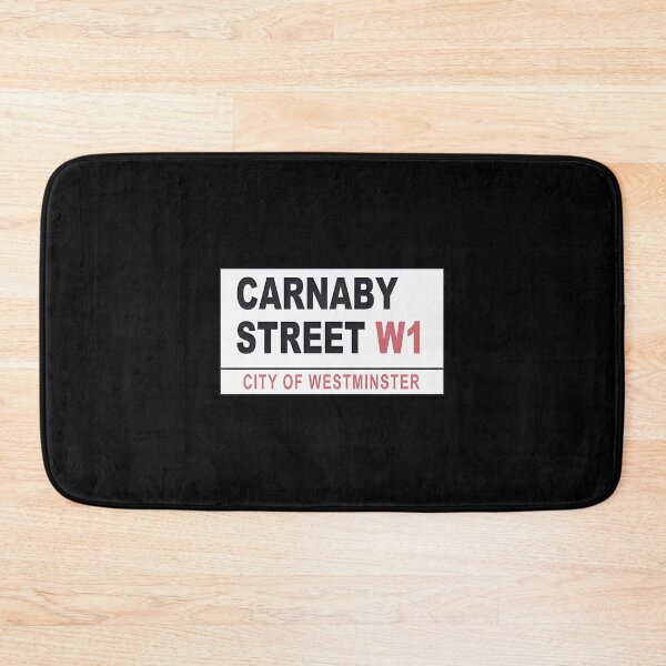 Item preview, Carnaby Street W1 City Of Westminster Sign, Merch By Amazon, Redbubble, Teepublic, Limited Edition, designed and sold by OddlyUpliftings.