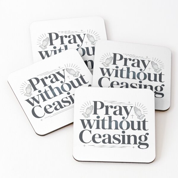 Item preview, Cute Bible Verse, Pray Without Ceasing designed and sold by graphic-genie.