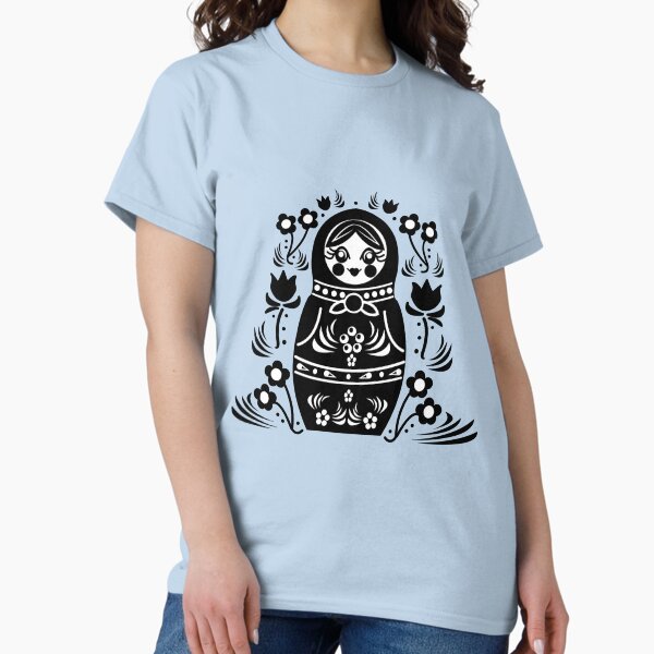 Item preview, Matryoshka Russian Nesting Doll mit Blumen designed and sold by beerhamster.