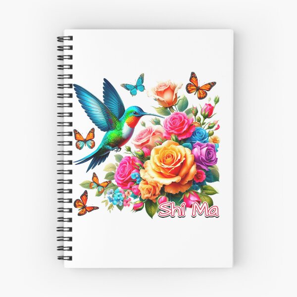 Item preview, MoM / Shí Ma (my mom) Butterflies,  hummingbirds and flowers  designed and sold by NativeGraffix.
