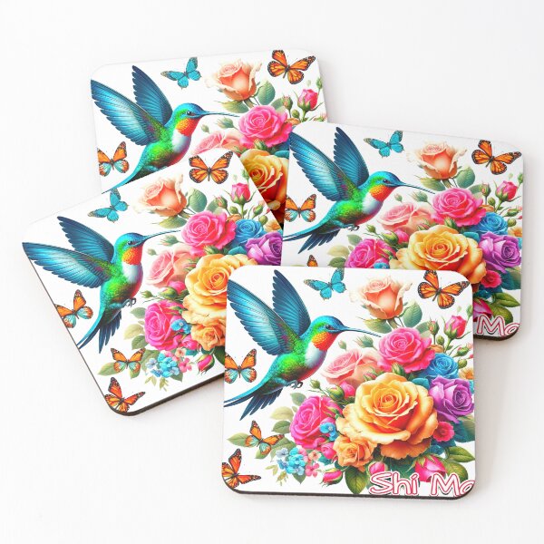 Item preview, MoM / Shí Ma (my mom) Butterflies,  hummingbirds and flowers  designed and sold by NativeGraffix.