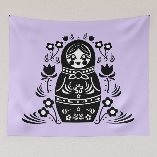 Item preview, Matryoshka Russian Nesting Doll with Flowers designed and sold by beerhamster.