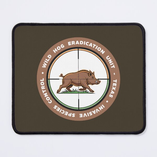 Item preview, Texas Wild Hog Eradication Unit Invasive Species Control Badge designed and sold by KiwiRider.
