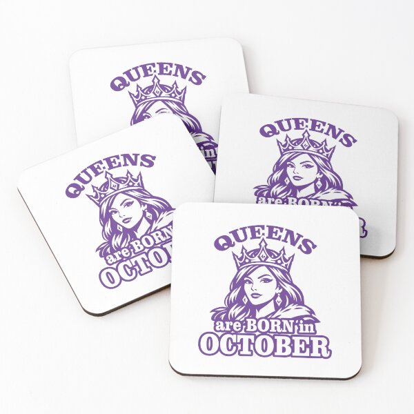 Item preview, Queens Are Born in October – Birthday Queen Crown Illustration designed and sold by TipTop GFX.