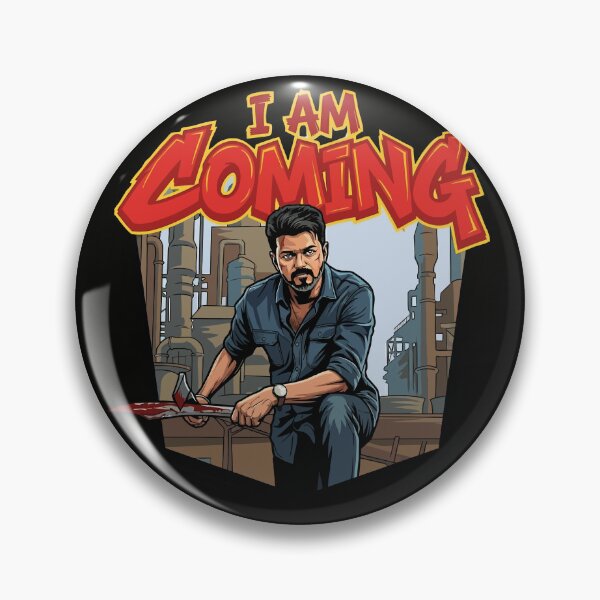Item preview, I AM COMING Thalapathy Vijay Mass Jana Nayagan Inspired Tamil Movie Fan Art designed and sold by sudhareditz.