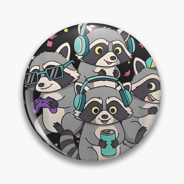 Item preview, Rizz Em With The Tism Raccoon Gamer - Neurodivergent Autism Pride Aesthetic designed and sold by ZyxDes.