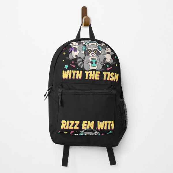 Item preview, Rizz Em With The Tism Raccoon Gamer - Neurodivergent Autism Pride Aesthetic designed and sold by ZyxDes.