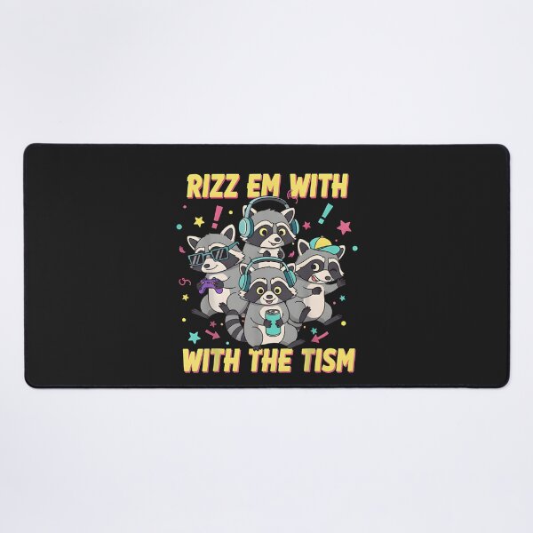 Item preview, Rizz Em With The Tism Raccoon Gamer - Neurodivergent Autism Pride Aesthetic designed and sold by ZyxDes.