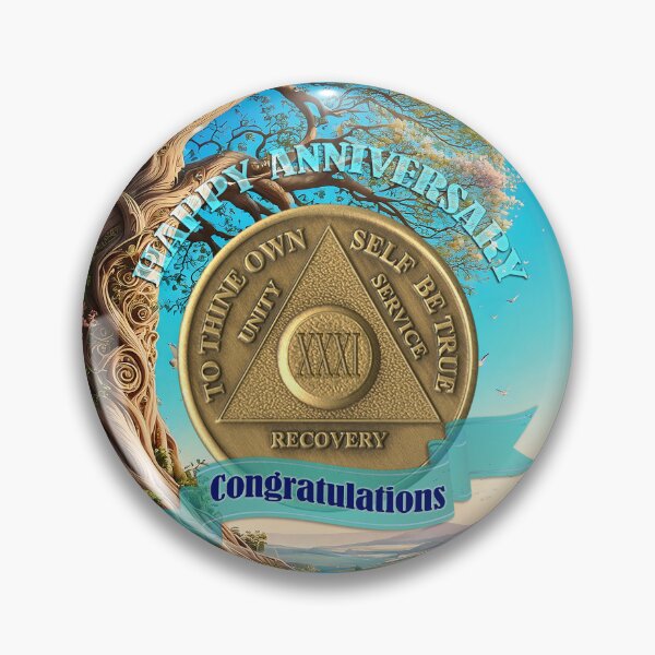 Item preview, 31 Year Coin Recovery Anniversary Tree of Life designed and sold by ApexDesigners.