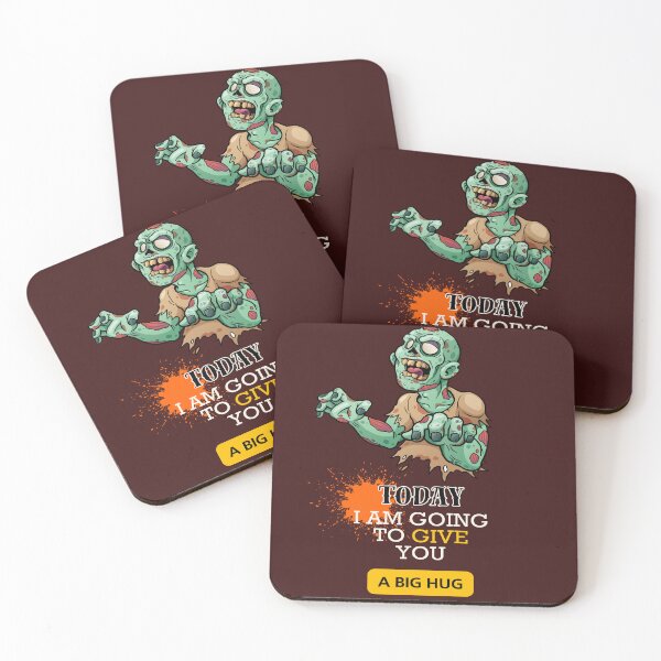 Item preview, Zombie Hug – Funny Creepy Horror Humor Illustration designed and sold by Innovate Light Art.