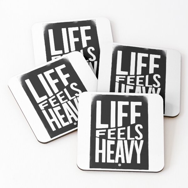 Item preview, Life Feels Heavy – Dark Emotional Typography Streetwear Design designed and sold by KJ Frost.