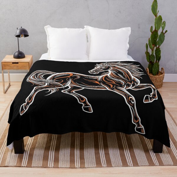 Item preview, Majestic Galloping Horse Stylized Line Art designed and sold by zzz888.