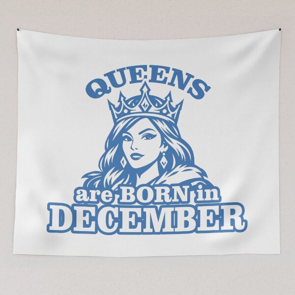 Item preview, Queens Are Born in December – Birthday Queen Crown Illustration designed and sold by TipTop GFX.
