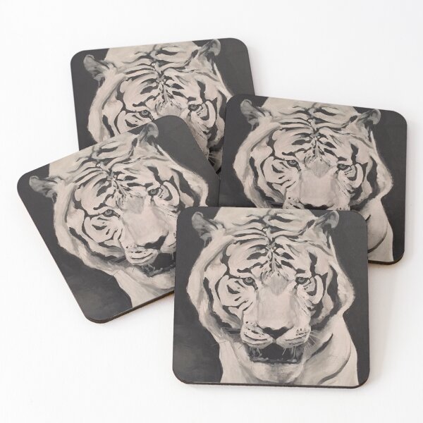 Item preview, White Tiger Stalking designed and sold by RachelJoyStudio.