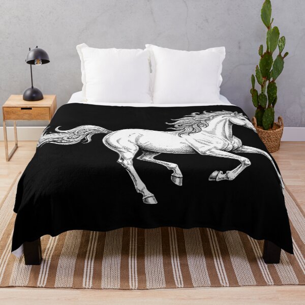 Item preview, Majestic Galloping White Stallion Vintage Engraving designed and sold by zzz888.