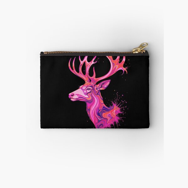 Item preview, Neon Spirit Stag – Abstract Wildlife Digital Art designed and sold by PixelVibe782.
