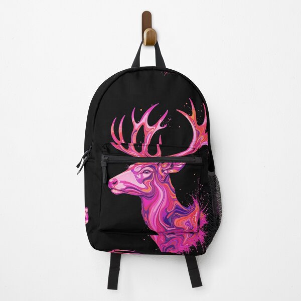 Item preview, Neon Spirit Stag – Abstract Wildlife Digital Art designed and sold by PixelVibe782.