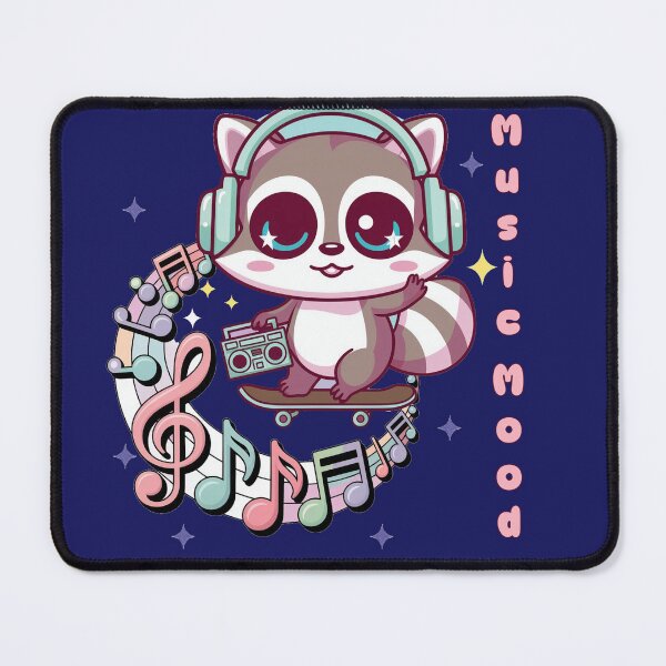 Item preview, Cute Raccoon Skater – Music Lover Design designed and sold by Artishal.