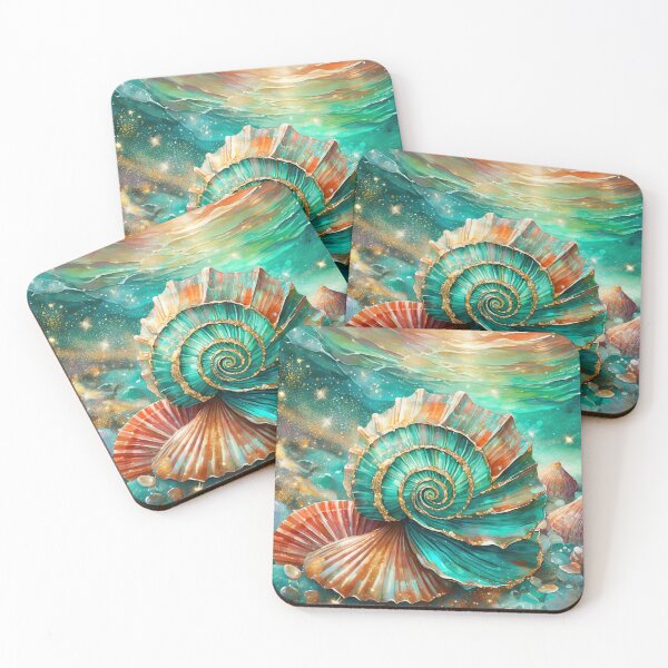 Item preview, Vibrant Underwater Shell Fantasy designed and sold by purplesensation.